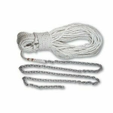 LEWMAR Anchor Rode 215', 15' of 1/4 in. Chain 200' of 1/2 in. Rope w/Shackle 69000334